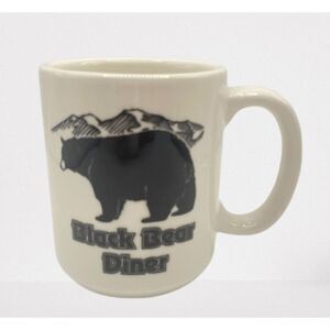 Black Bear Diner Coffee Mug Tuxton Ceramic Cup Bear Logo